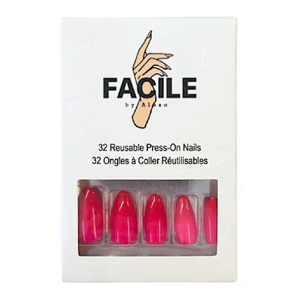 Facile By Alexa Dirty Shirley Reusable Press On Nails - Picture 1 of 5